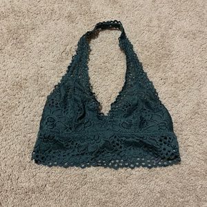 🎊 Beautiful dark green halter neck bralette